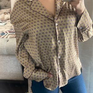 ZARA Botton Down Collar Blouse